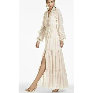Sachin & Babi Sabrina Ruffle Maxi Dress Size 2 NWT